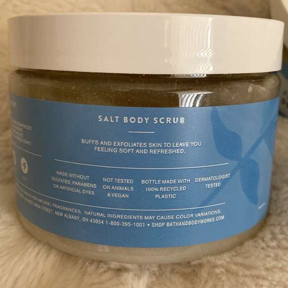 NEW Bath & Body Works Sage & Cedarwood Salt Body Scrub (set of 2) - Picture 7 of 7